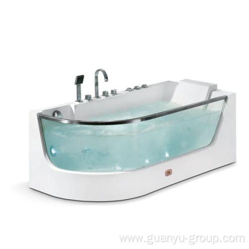 Acrylic & Glass Single Indoor Bathtub